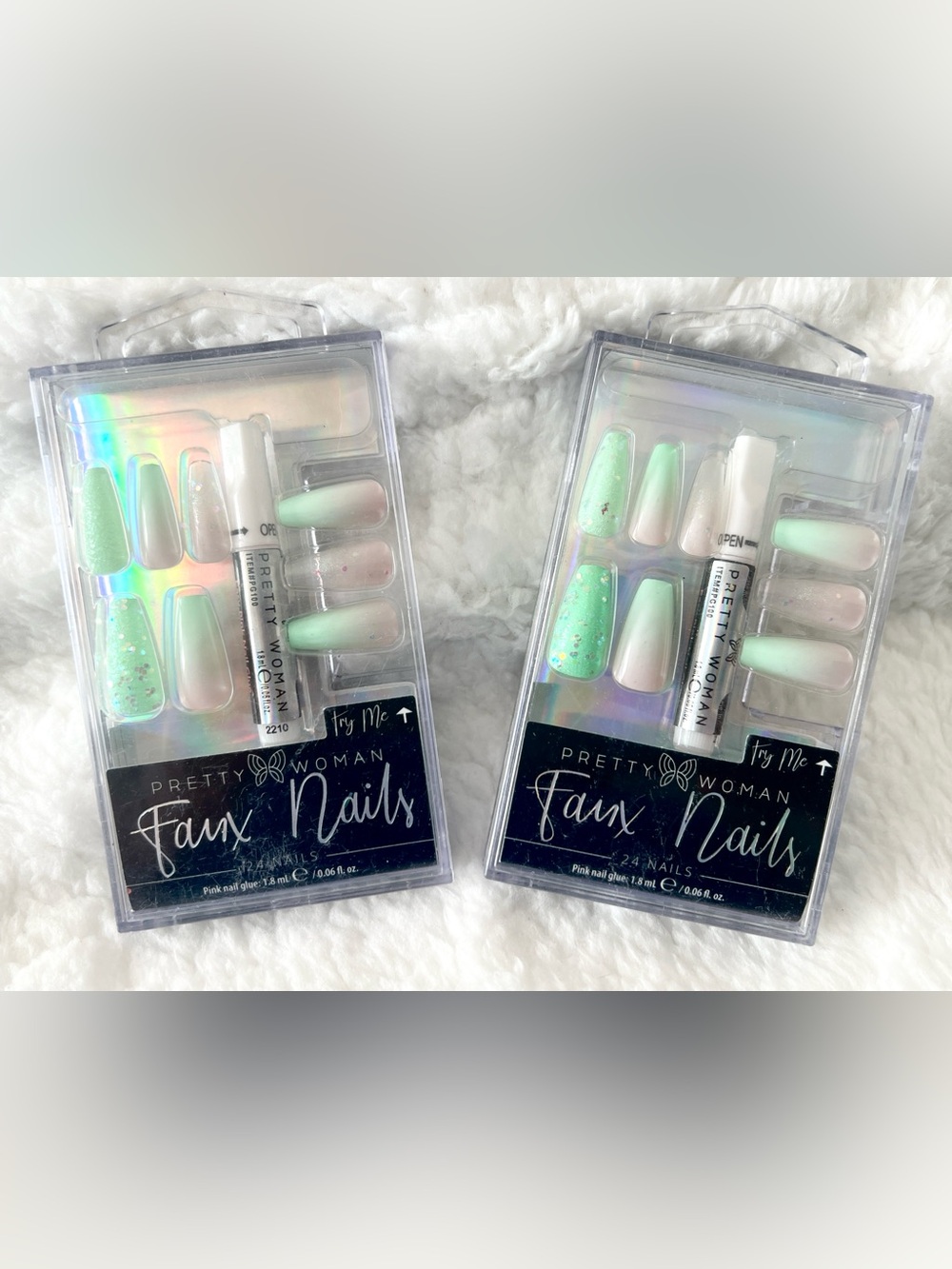 Pretty Woman Faux Nails + Glue